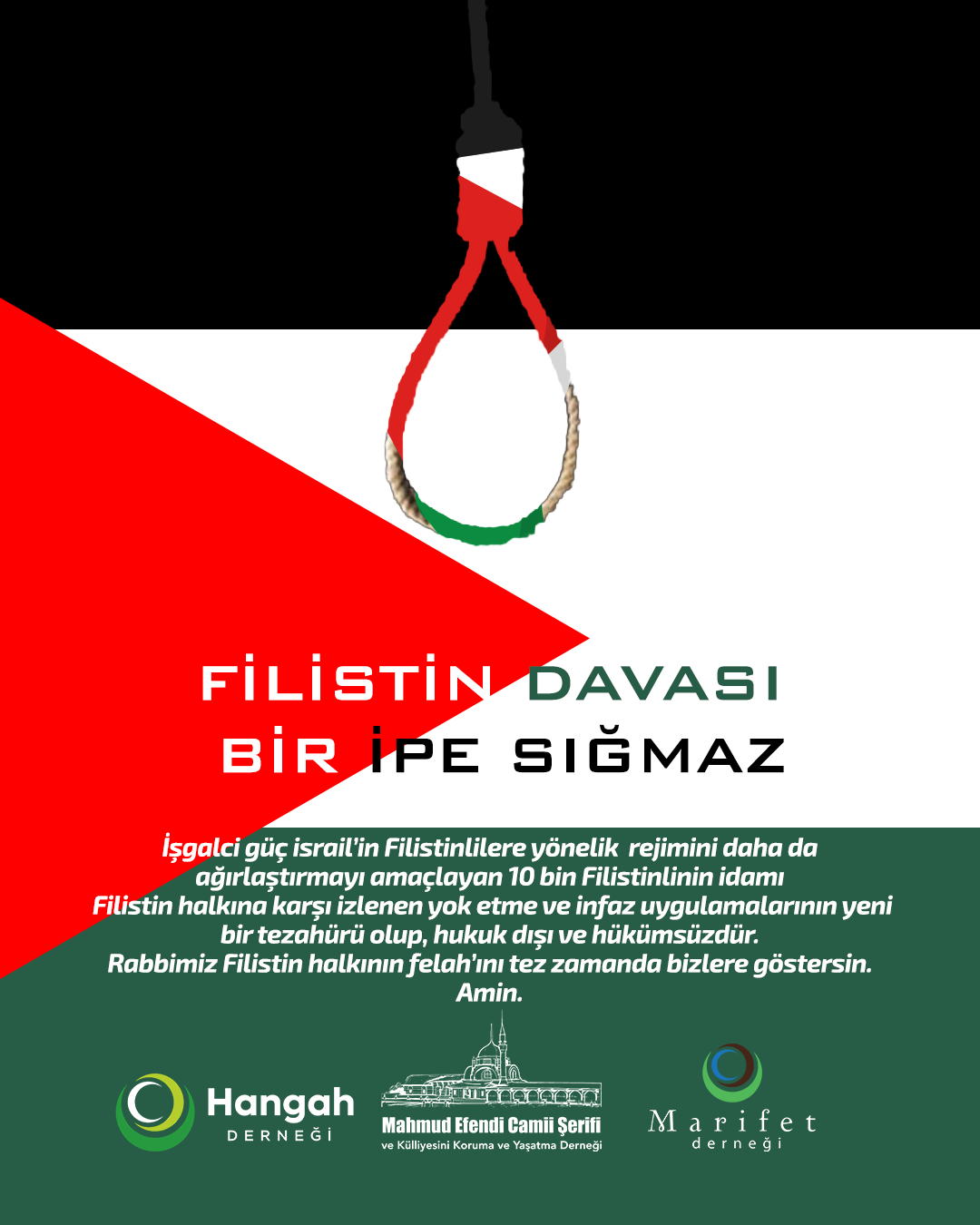 10 bin Filistinlinin YANINDAYIZ !