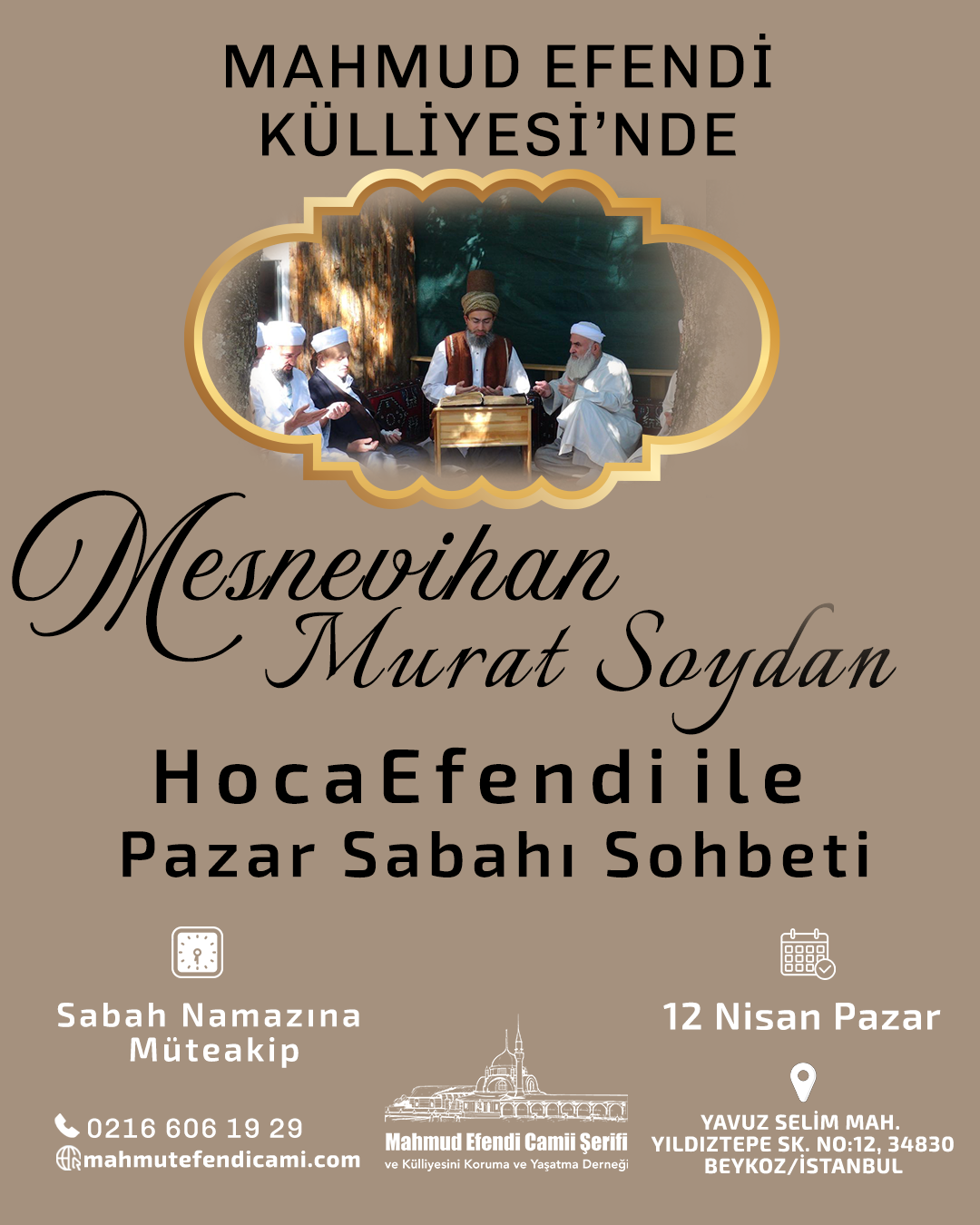 Pazar sabahı sohbetine davetlisiniz