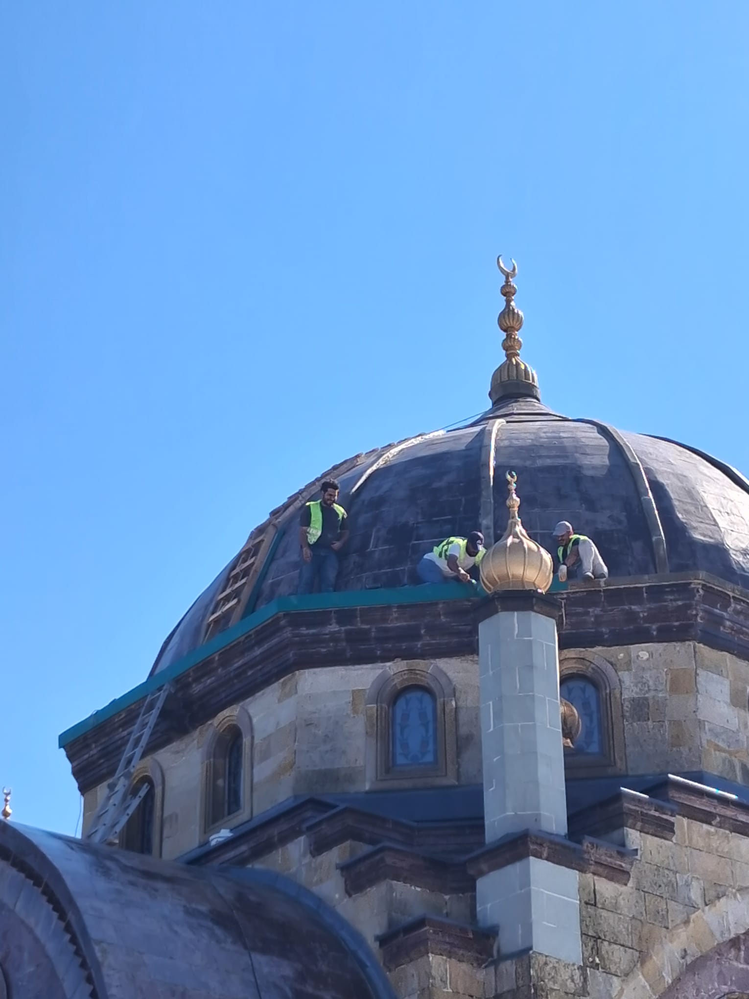 Kubbe onarımından görüntüler
