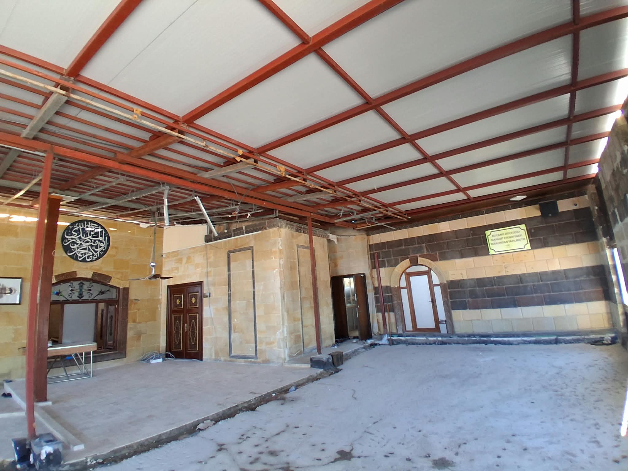 Mahmud Efendi Camii Şerîfi tadilatından görüntüler